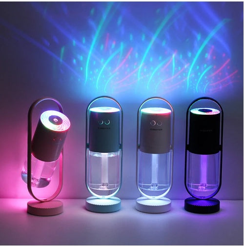 Magic Shadow USB Ultrasonic Humidifier – Projection Night Light for Home & Desk