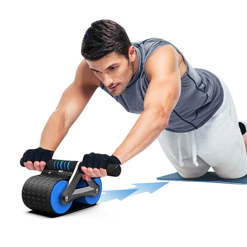 Double-Wheel Ab Roller with Automatic Rebound – Core & Abdominal Trainer